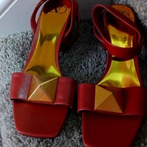 Valentino garavani ginger colored sandals size 40.5 marked down price firm